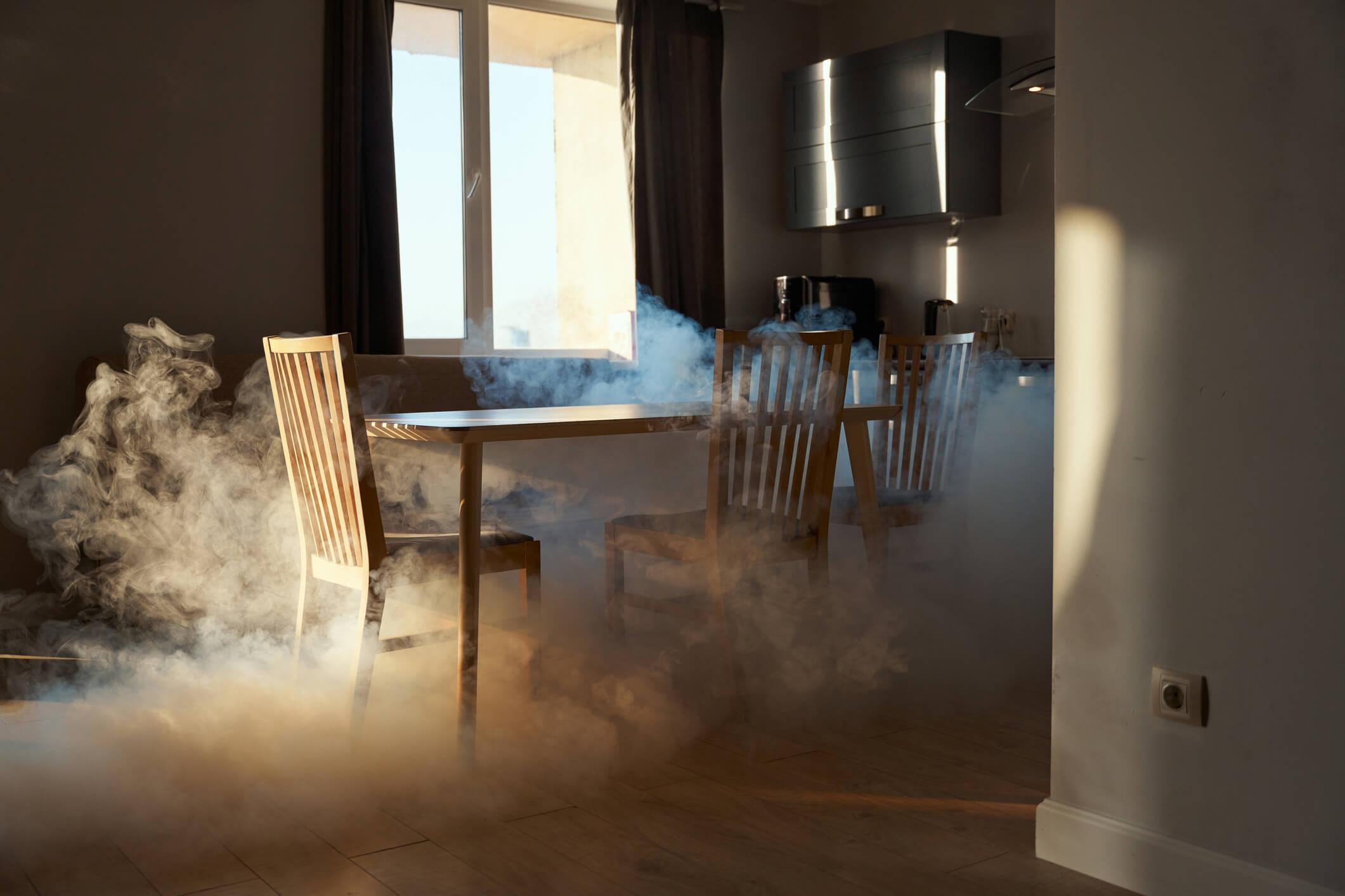 smoke in kitchen
