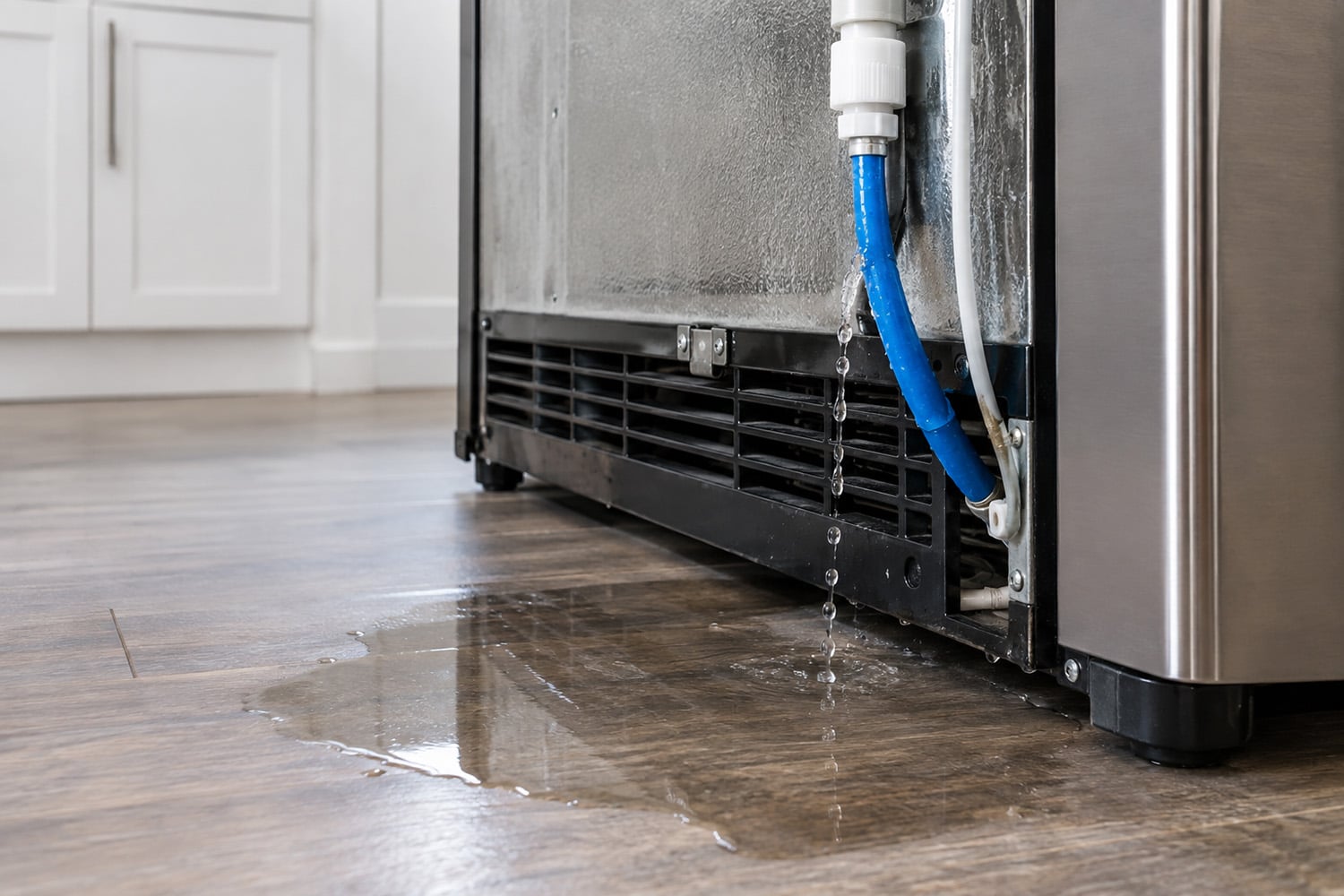 What Should You Do When a Refrigerator Water Line Leaks Behind the Fridge?
