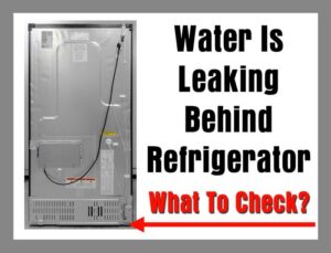 refrigerator water line leak image